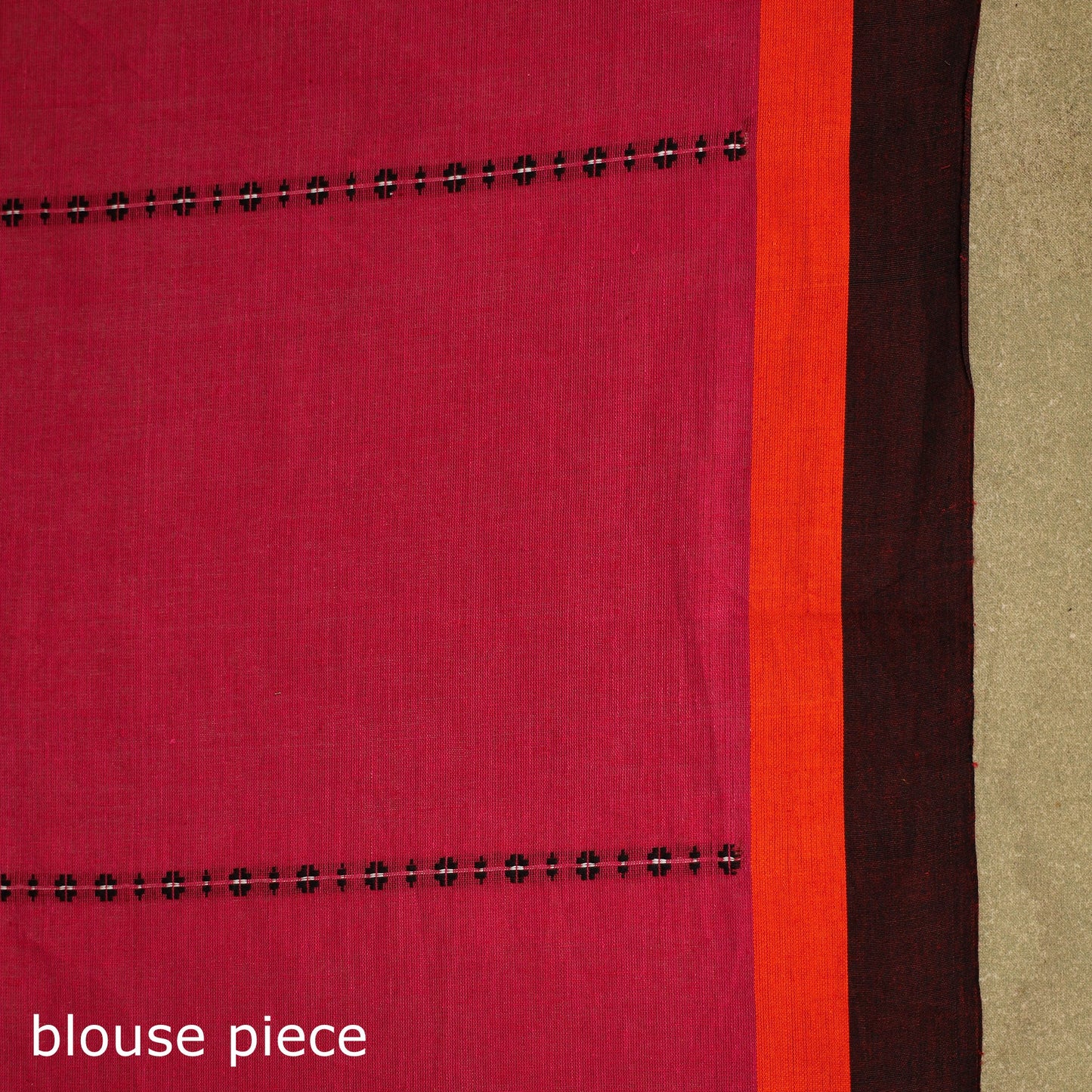 Red - handwoven cotton begumpuri saree 06 - handcrafted