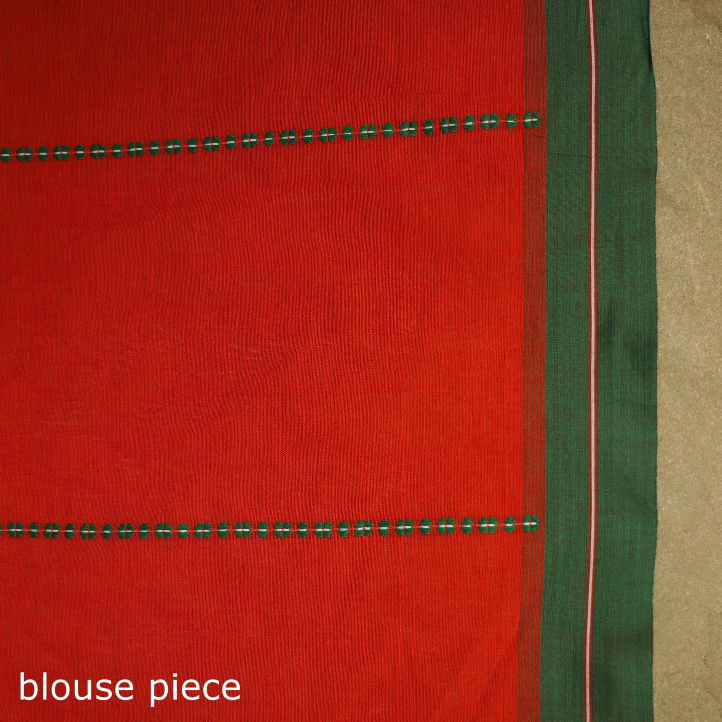 Red - handwoven cotton begumpuri saree 08 - handcrafted