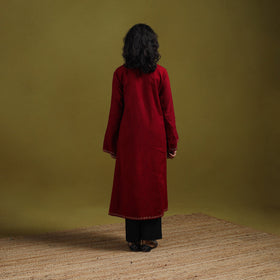 Handwoven sozni hand embroidered kashmiri merino wool