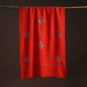 Handwoven sozni hand embroidered merino wool kashmiri stole