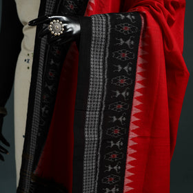 Ikat handloom cotton sambalpuri dupatta 02 - handcrafted