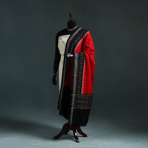 Ikat handloom cotton sambalpuri dupatta 02 - handcrafted