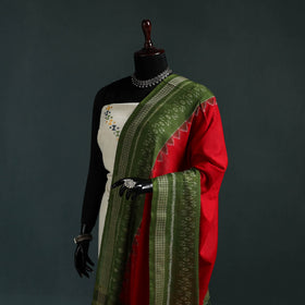 Ikat handloom cotton sambalpuri dupatta 03 - handcrafted