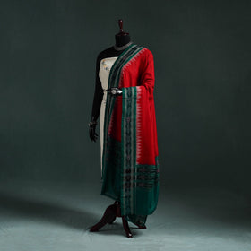 Ikat handloom cotton sambalpuri dupatta 04 - handcrafted
