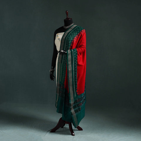 Ikat handloom cotton sambalpuri dupatta 07 - handcrafted