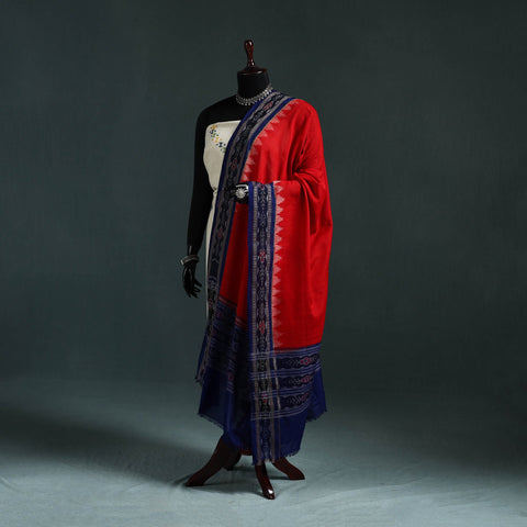 Ikat handloom cotton sambalpuri dupatta 12 - handcrafted
