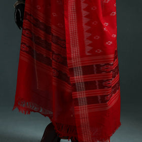 Ikat handloom cotton sambalpuri dupatta 18 - handcrafted