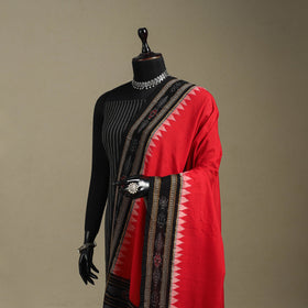Red - ikat handloom cotton sambalpuri dupatta 21