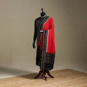 Red - ikat handloom cotton sambalpuri dupatta 21