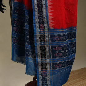 Red - ikat handloom cotton sambalpuri dupatta 43