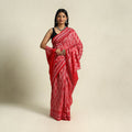 Buy Pink Ikat Handloom Cotton Sambalpuri Saree