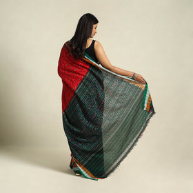 Buy Red Ikat Handloom Cotton Sambalpuri Saree