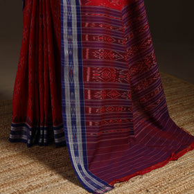 Ikat handloom cotton sambalpuri saree 06 - handcrafted