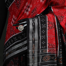 Ikat handloom cotton sambalpuri saree 08 - handcrafted