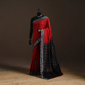 Ikat handloom cotton sambalpuri saree 13 - handcrafted