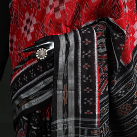 Ikat handloom cotton sambalpuri saree 26 - handcrafted