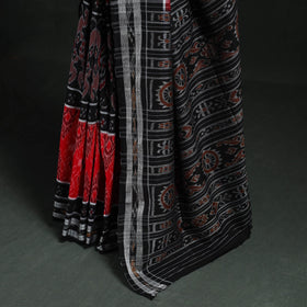 Ikat handloom cotton sambalpuri saree 26 - handcrafted