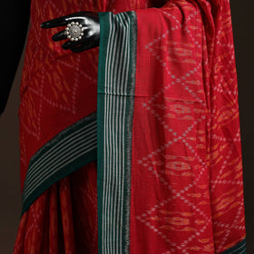 Ikat handloom cotton sambalpuri saree 30 - handcrafted