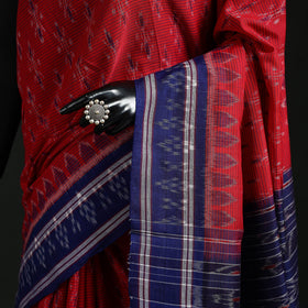 Ikat handloom cotton sambalpuri saree 59 - handcrafted