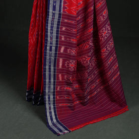 Ikat handloom cotton sambalpuri saree 60 - handcrafted