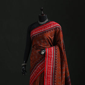 Ikat handloom cotton sambalpuri saree 62 - handcrafted