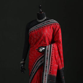 Ikat handloom cotton sambalpuri saree 63 - handcrafted