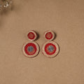 Inaya jute fabart handmade earrings - handcrafted