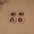 Ishra jute fabart handmade earrings - handcrafted