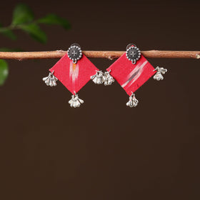  Ishrah Handcrafted GS Fabart Earrings