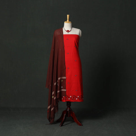 Jacquard cotton 2pc unstitched dress material