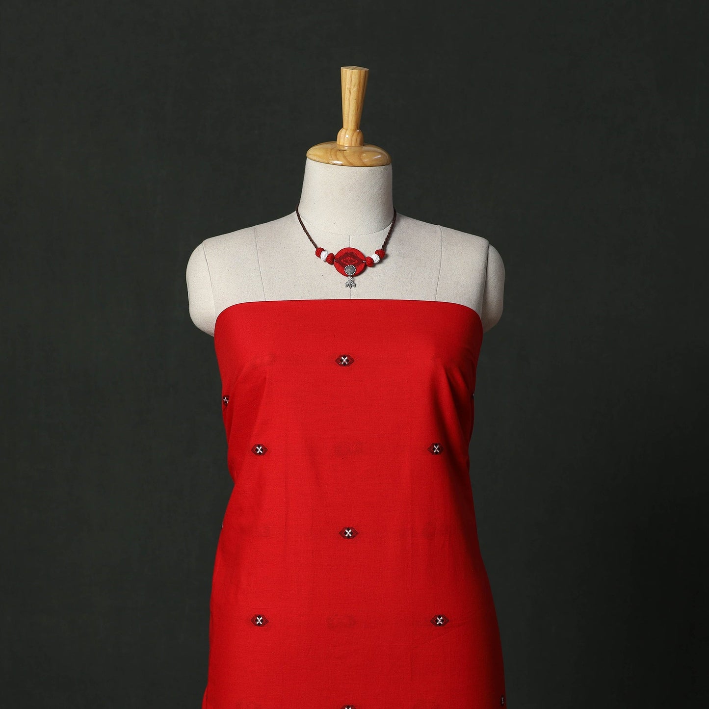 Jacquard cotton 2pc unstitched dress material
