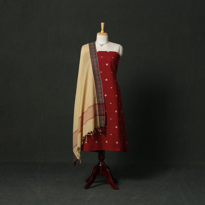 Jacquard cotton 2pc unstitched dress material