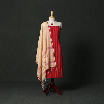 Jacquard cotton 2pc unstitched dress material