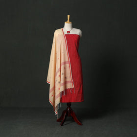Jacquard cotton 2pc unstitched dress material