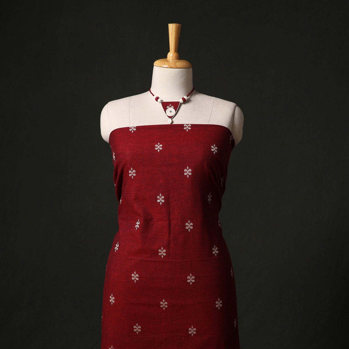 Jacquard cotton 2pc unstitched dress material
