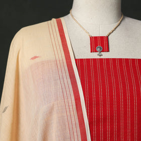 Jacquard cotton 2pc unstitched dress material
