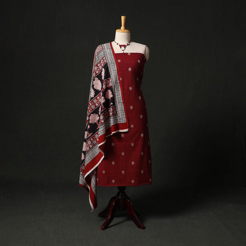 Jacquard cotton 2pc unstitched dress material