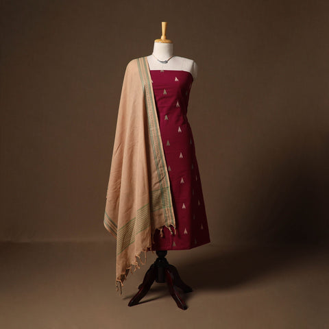 Jacquard cotton 2pc unstitched dress material