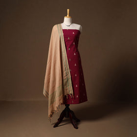 Jacquard cotton 2pc unstitched dress material