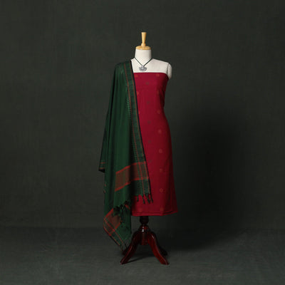 Jacquard cotton 2pc unstitched dress material