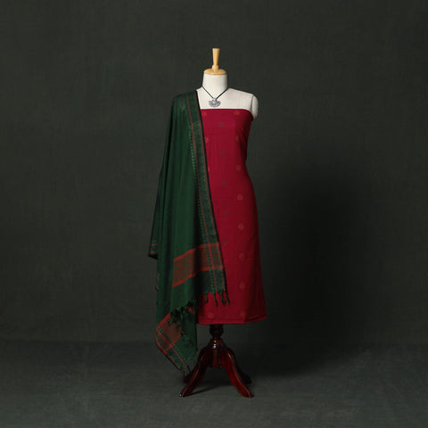 Jacquard cotton 2pc unstitched dress material