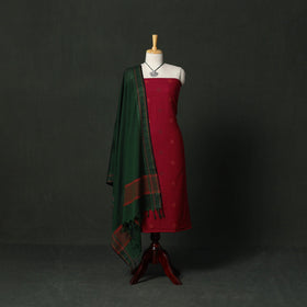 Jacquard cotton 2pc unstitched dress material