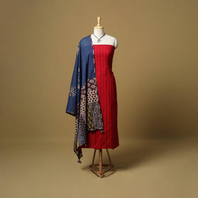 Jacquard cotton 2pc unstitched dress material