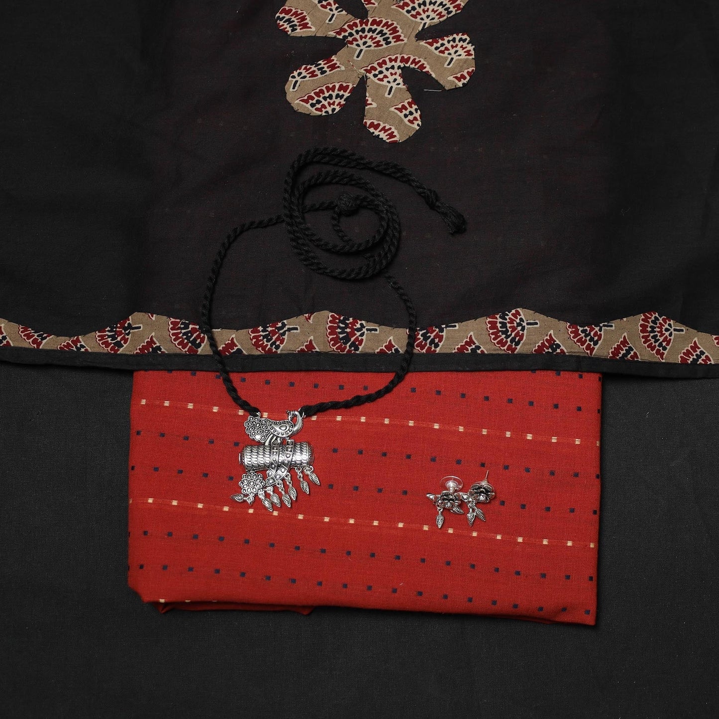 Jacquard cotton 2pc unstitched dress material