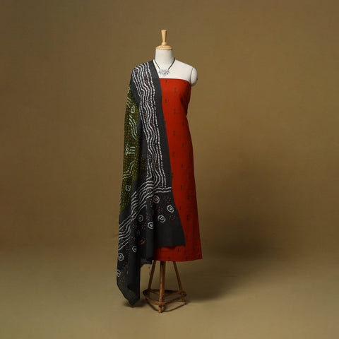Jacquard cotton 2pc unstitched dress material