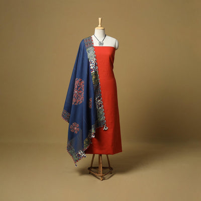 Jacquard cotton 2pc unstitched dress material