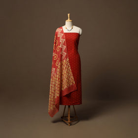 Jacquard cotton 2pc unstitched dress material