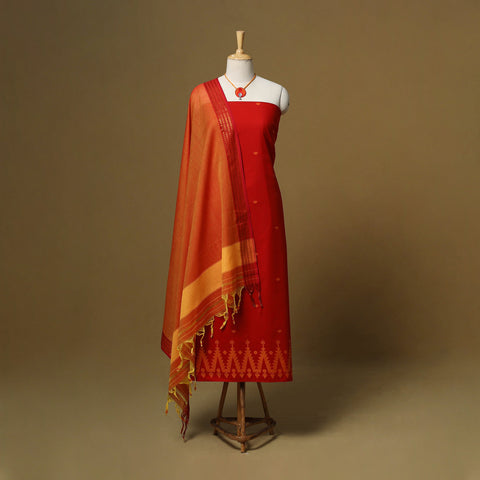 Jacquard cotton 2pc unstitched dress material