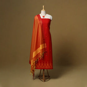 Jacquard cotton 2pc unstitched dress material