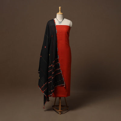 Jacquard cotton 2pc unstitched dress material